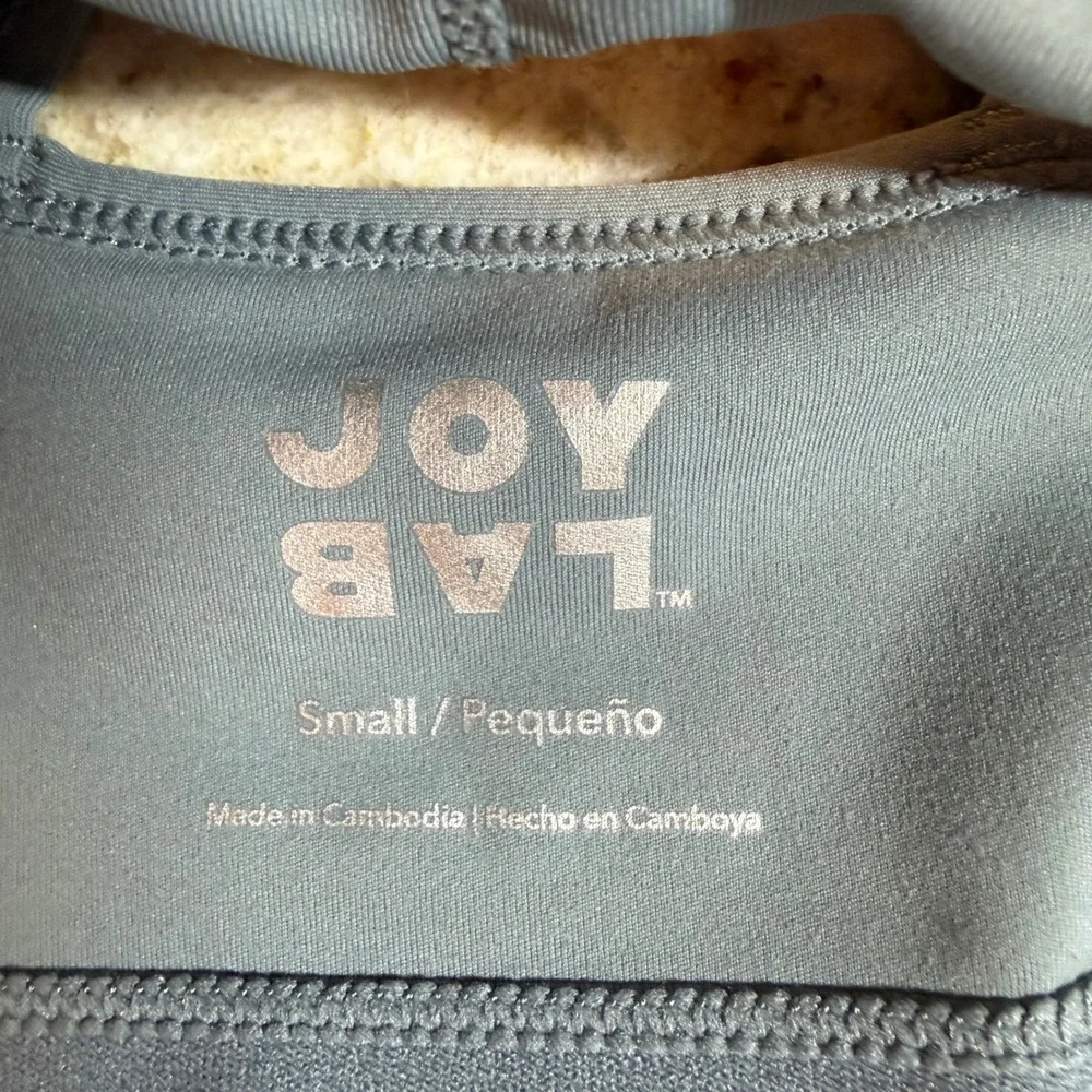 JoyLab Womens Small Sports Bra NWT Storm Blue Moisture Wicking Removable Pads